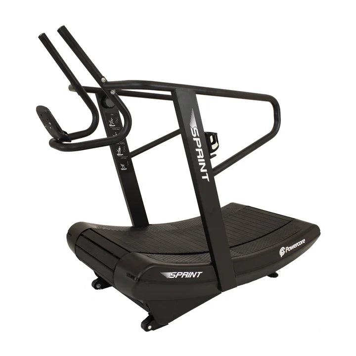 Load image into Gallery viewer, Powercore Sprint Curve Treadmill (Self Powered with resistance) - Black