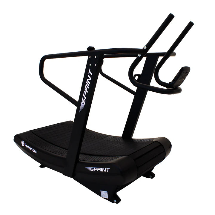Load image into Gallery viewer, Powercore Sprint Curve Treadmill (Self Powered with resistance) - Black