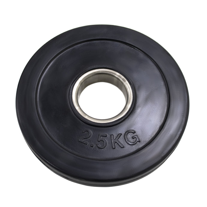 7 Hole Rubber Coated Weight Plate (Olympic Size) - 1.25Kg