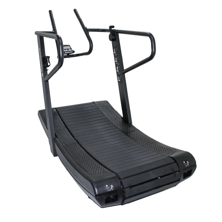 Load image into Gallery viewer, Powercore Sprint Curve Treadmill (Self Powered with resistance) - Black
