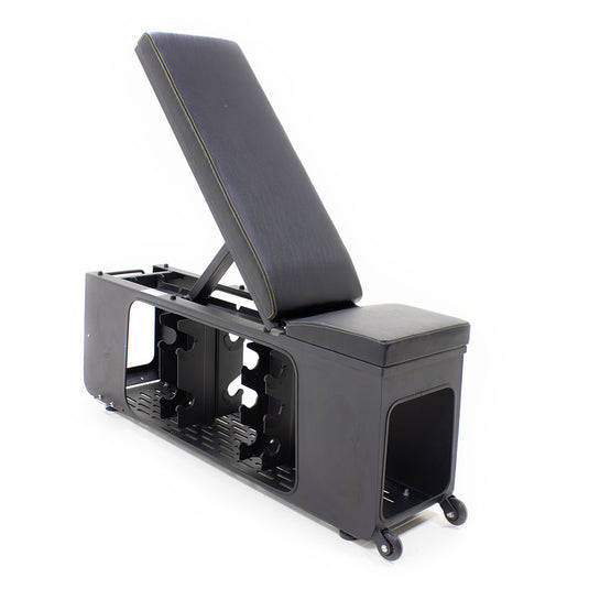 Studio Adjustable Bench with Storage with Battle Rope Anchor