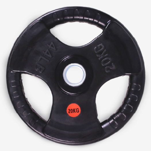Powercore 20Kg Weight Plate (Olympic Size, Tri-Grip, Rubber Coated)