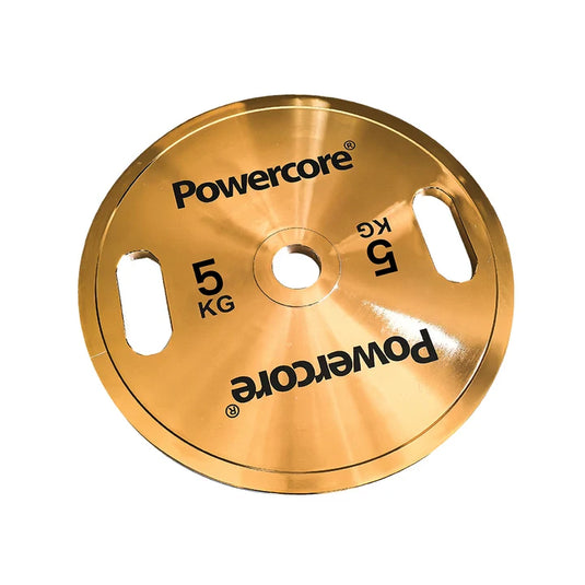 Powercore Steel Weight Plate (Electroplated GOLD) 5KG