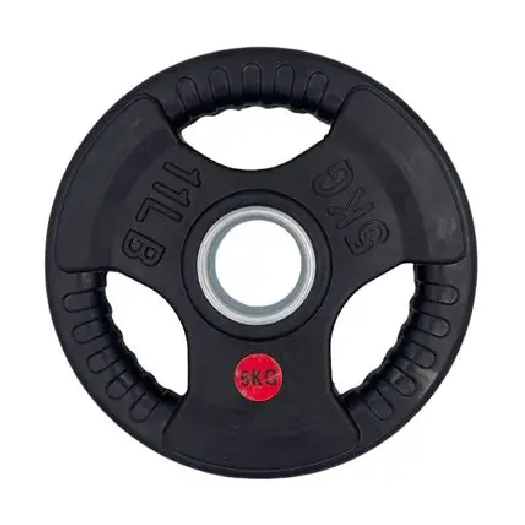 Powercore 5Kg Weight Plate (Olympic Size, Tri-Grip, Rubber Coated)