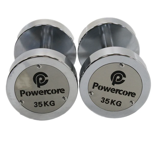 Powercore 35kg Chrome Dumbbells (pair)