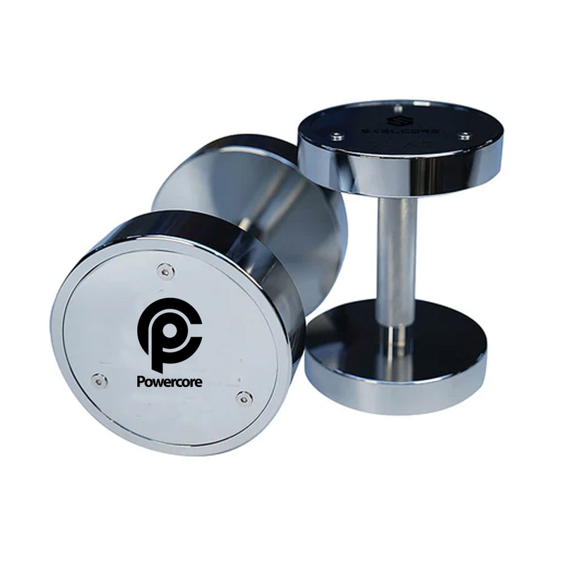 Load image into Gallery viewer, Powercore Electroplated Steel Dumbbell Set 35kg-60kg
