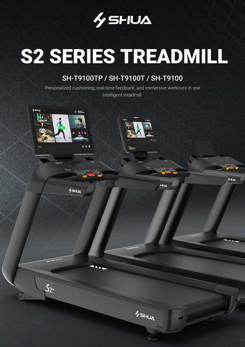 Load image into Gallery viewer, Shua S2+ Pro 21.5&quot; Touch Screen Commercial Treadmill (7 Year Warranty)
