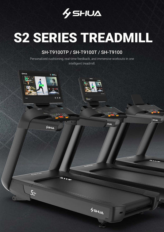 Shua S2+ Pro 21.5" Touch Screen Commercial Treadmill (7 Year Warranty)