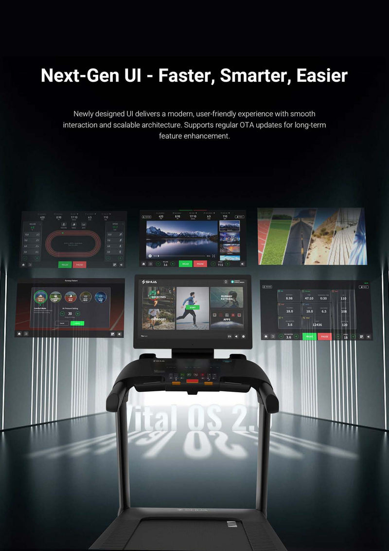 Load image into Gallery viewer, Shua S2+ Pro 21.5&quot; Touch Screen Commercial Treadmill (7 Year Warranty)
