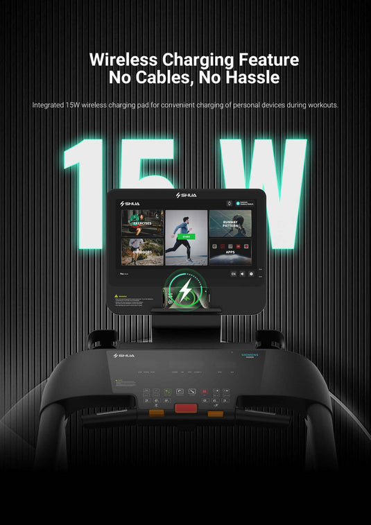 Shua S2+ Pro 21.5" Touch Screen Commercial Treadmill (7 Year Warranty)