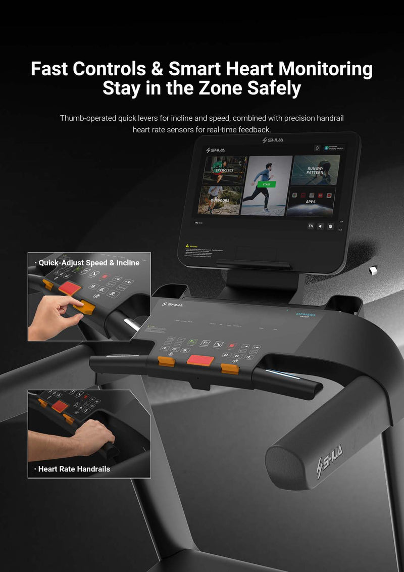 Load image into Gallery viewer, Shua S2+ Pro 21.5&quot; Touch Screen Commercial Treadmill (7 Year Warranty)
