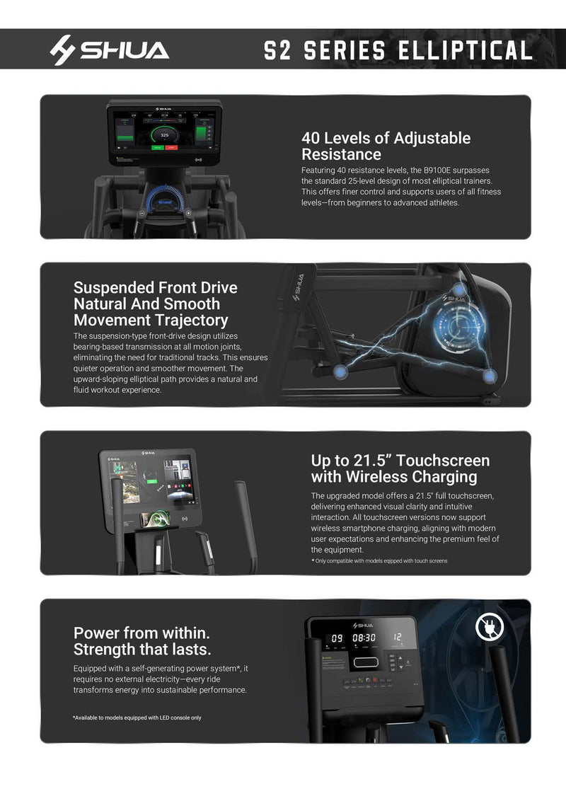 Load image into Gallery viewer, Shua S2 Series Elliptical Trainer
