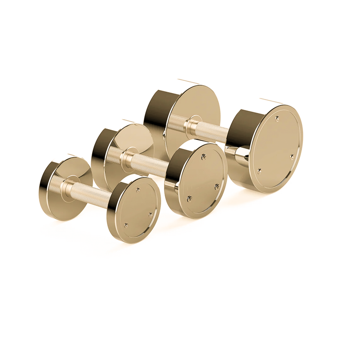 Powercore Electroplated Gold Dumbbell Set 2.5-12.5kg