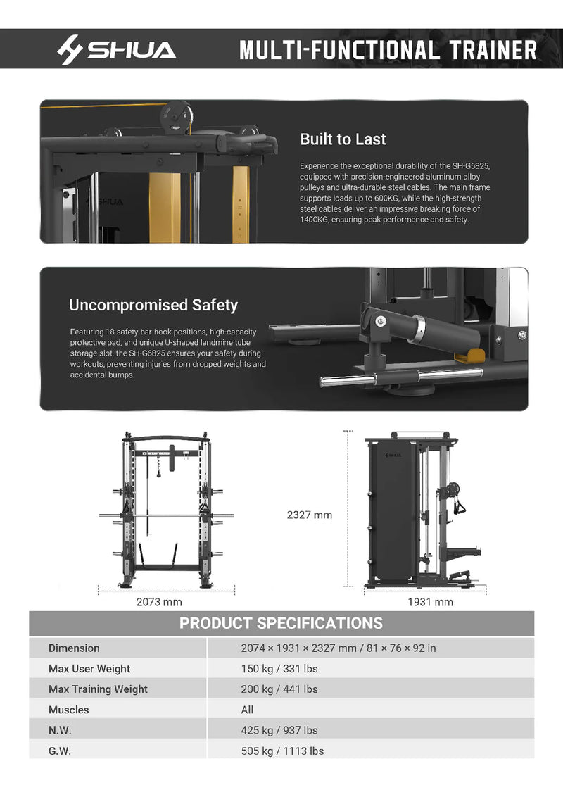 Load image into Gallery viewer, Shua Multi-Functional Trainer
