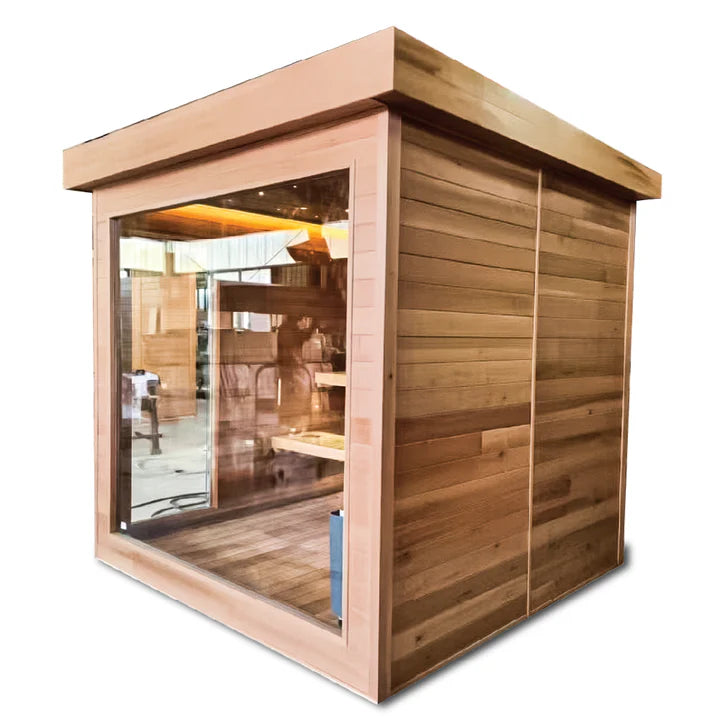 Load image into Gallery viewer, Powercore 4 Person Outdoor Steam Sauna
