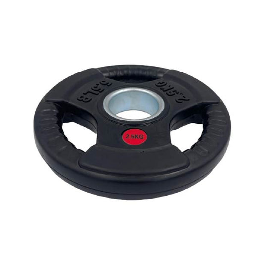 Powercore 2.5Kg Weight Plate (Olympic Size, Tri-Grip, Rubber Coated)